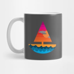 Sunset Sailboat Mug